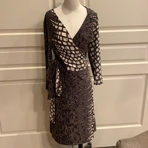 ETCETERA printed wrap dress